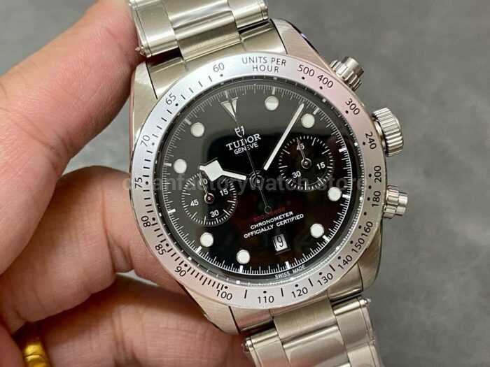 TW Factory Tudor Black Bay Chrono 79350 41mm Full Steel Black Dial 4 Super Clone Watch,Clean Factory Watch