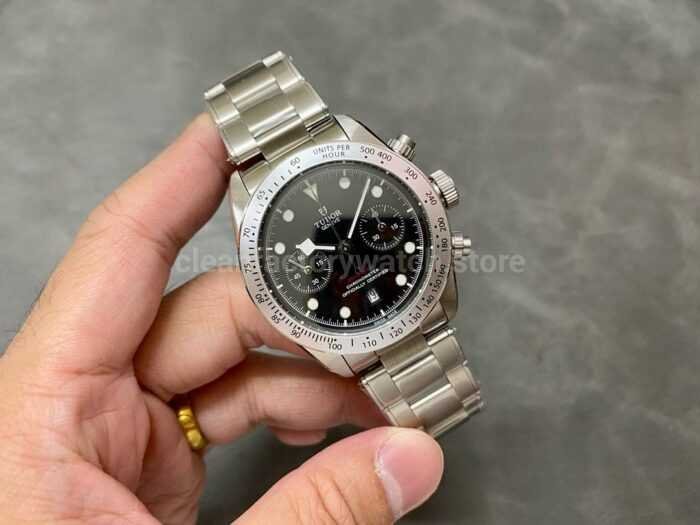 TW Factory Tudor Black Bay Chrono 79350 41mm Full Steel Black Dial 8 Super Clone Watch,Clean Factory Watch