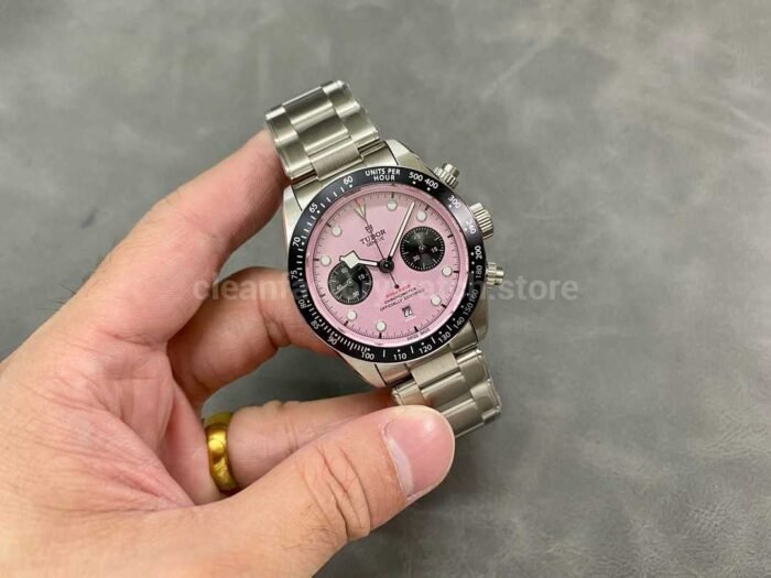 TW Factory Tudor Panda Black Bay Chrono 79360N-019 41mm Full Steel Pink Dial - Image 4