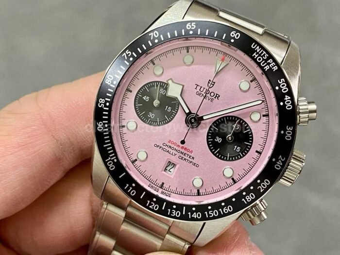 TW Factory Tudor Panda Black Bay Chrono 79360N-019 41mm Full Steel Pink Dial - Image 3