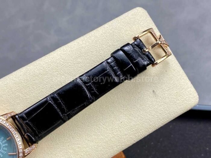 TW Factory Vacheron Constantin Traditionnelle Perpetual Calendar Ultra-Thin 4305T/000R-B947 Gold Black Leather Strap Mother Of Pearl Dial - Image 8