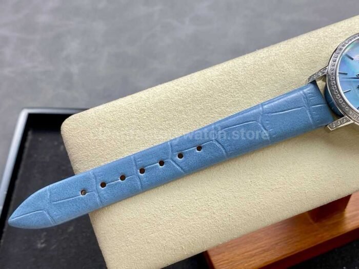 TW Factory Vacheron Constantin Traditionnelle Perpetual Calendar Ultra-Thin 4305T/000G-B948 Steel Blue Leather Strap Mother Of Pearl Dial - Image 9