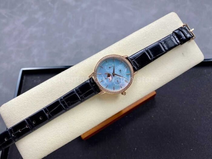 TW Factory Vacheron Constantin Traditionnelle Perpetual Calendar Ultra-Thin 4305T/000R-B947 Gold Black Leather Strap Mother Of Pearl Dial - Image 4