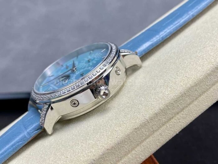 TW Factory Vacheron Constantin Traditionnelle Perpetual Calendar Ultra-Thin 4305T/000G-B948 Steel Blue Leather Strap Mother Of Pearl Dial - Image 6