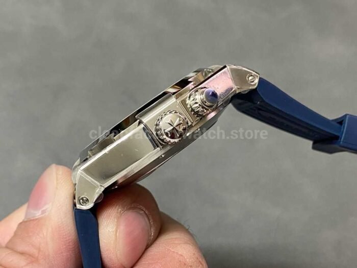 TWA Factory Vacheron Constantin Overseas Dual Time 47450/000A-9039 42mm Steel Rubber Strap Blue Dial - Image 6