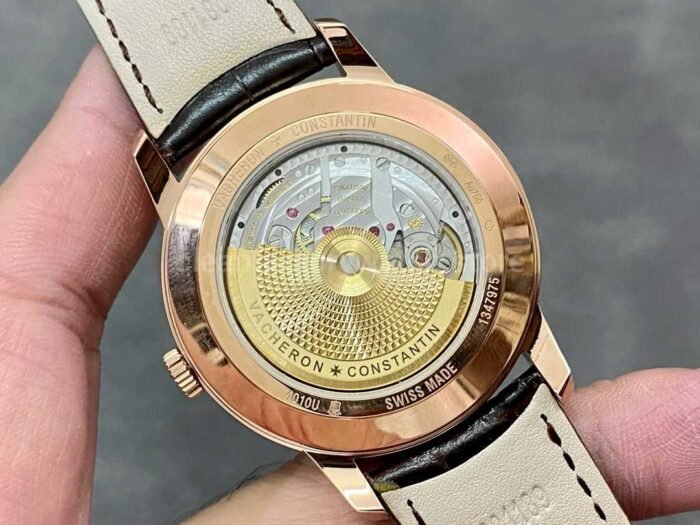 TWS Factory Vacheron Constantin Retrograde Calendar 4010U/000R-B329 42.5mm Rose Gold Leather Strap White Dial - Image 7