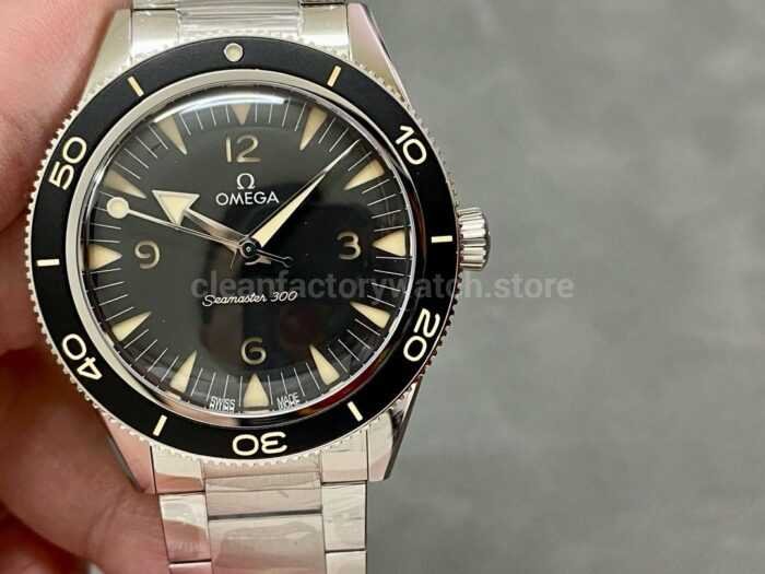 VS Factory Omega Seamaster 300co Axial Master Chronometer 41mm Full Steel Black Dial 7 Super Clone Watch,Clean Factory Watch