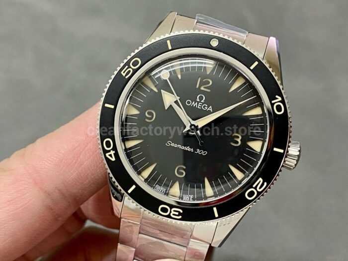 VS Factory Omega Seamaster 300co Axial Master Chronometer 41mm Full Steel Black Dial 8 Super Clone Watch,Clean Factory Watch