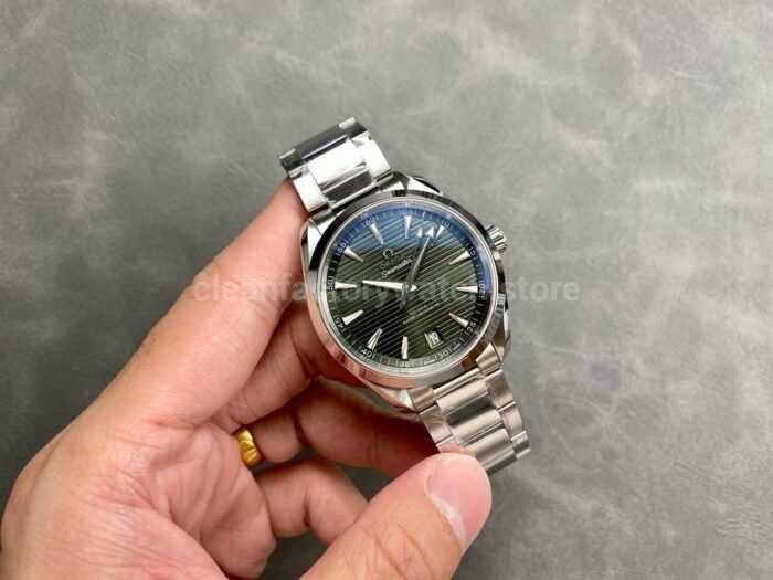 VS Factory Omega Seamaster Aqua Terra 220.10.41.21.01.001 41mm Full Steel Olive Green Dial 7 Super Clone Watch,Clean Factory Watch