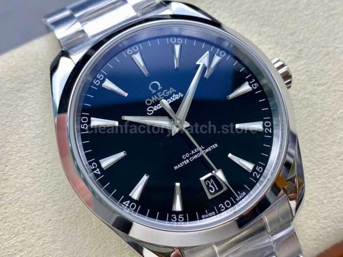 VS Factory Omega Seamaster Aqua Terra 220.10.41.21.01.002 41mm Full Steel Black Dial 2 Super Clone Watch,Clean Factory Watch