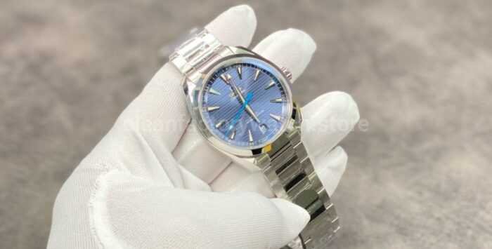 VS Factory Omega Seamaster Aqua Terra 220.10.41.21.03.002 41mm Full Steel Blue Dial 2 Super Clone Watch,Clean Factory Watch