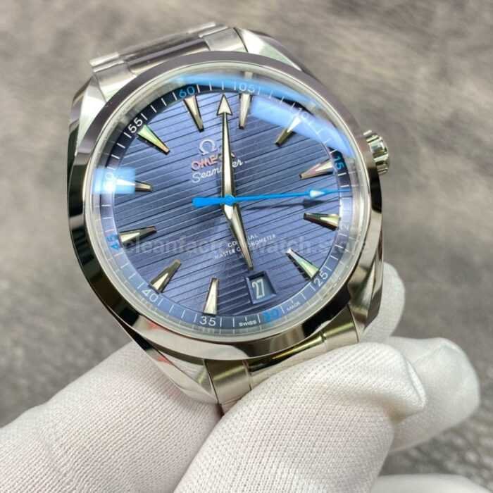 VS Factory Omega Seamaster Aqua Terra 220.10.41.21.03.002 41mm Full Steel Blue Dial 7 Super Clone Watch,Clean Factory Watch