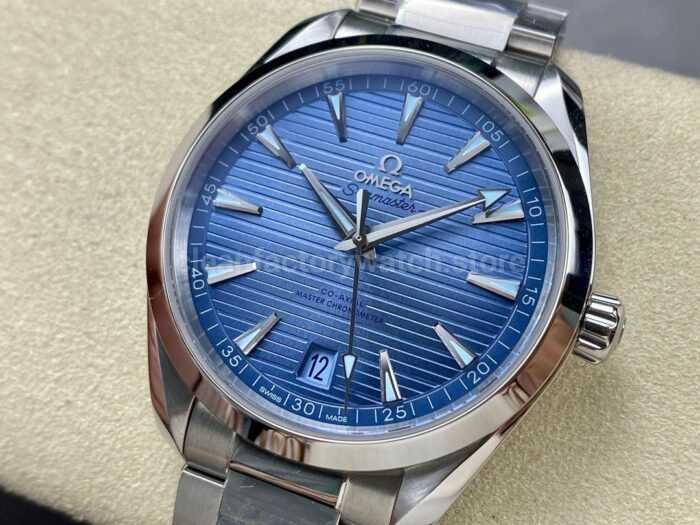 VS Factory Omega Seamaster Aqua Terra 220.10.41.21.03.005 41mm Full Steel Blue Dial 6 Super Clone Watch,Clean Factory Watch