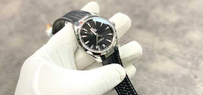 VS Factory Omega Seamaster Aqua Terra 220.12.41.21.01.001 41mm Steel Rubber Strap Black Dial 1 Super Clone Watch,Clean Factory Watch