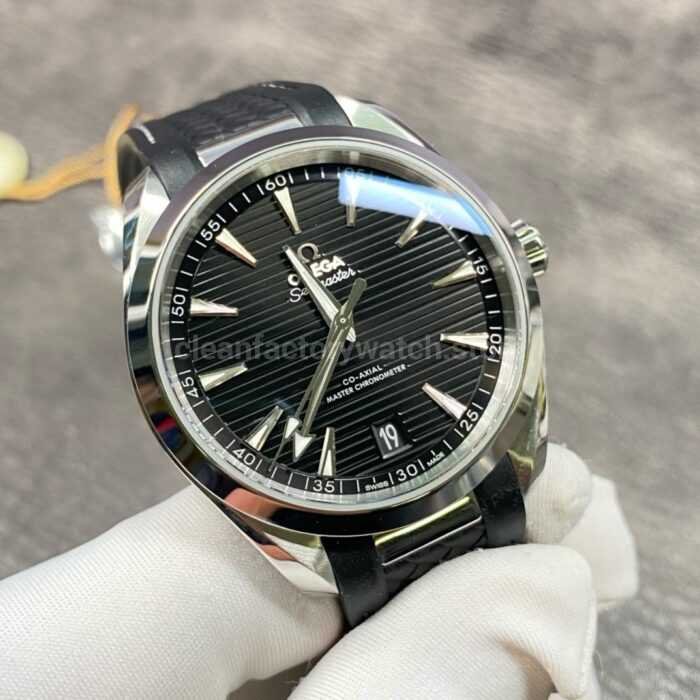 VS Factory Omega Seamaster Aqua Terra 220.12.41.21.01.001 41mm Steel Rubber Strap Black Dial 4 Super Clone Watch,Clean Factory Watch