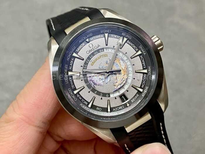 VS Factory Omega Seamaster Aqua Terra 220.92.43.22.99.001 43mm Titanium Rubber Strap Grey Dial 3 Super Clone Watch,Clean Factory Watch