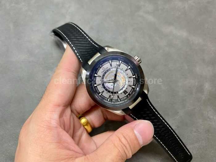 VS Factory Omega Seamaster Aqua Terra 220.92.43.22.99.001 43mm Titanium Rubber Strap Grey Dial 8 Super Clone Watch,Clean Factory Watch