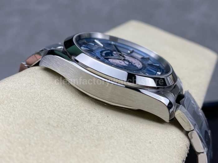 VS Factory Omega Seamaster Aqua Terra Worldtimer 220.10.43.22.03.001 43mm Full Steel Blue Dial 8 Super Clone Watch,Clean Factory Watch