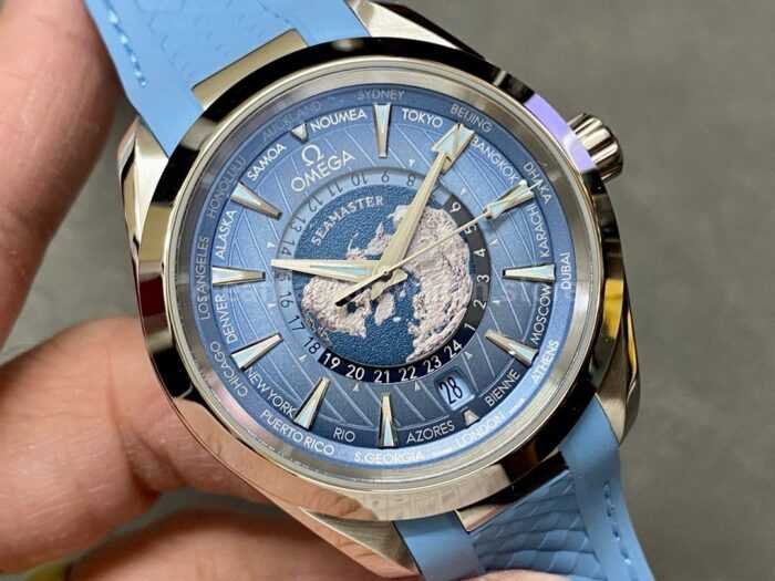 VS Factory Omega Seamaster Aqua Terra Worldtimer Master Chronometer Gmt 220.12.43.22.03 Super Clone Watch,Clean Factory Watch