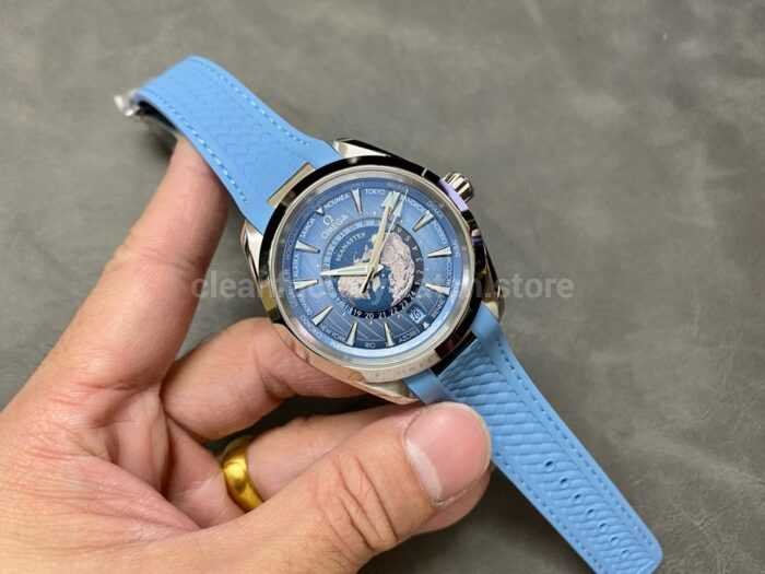 VS Factory Omega Seamaster Aqua Terra Worldtimer Master Chronometer Gmt 220.12.43.22.03 3 Super Clone Watch,Clean Factory Watch