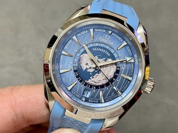 VS Factory Omega Seamaster Aqua Terra Worldtimer Master Chronometer Gmt 220.12.43.22.03 7 Super Clone Watch,Clean Factory Watch