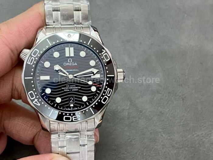 VS Factory Omega Seamaster Diver 300 M 210.30.42.20.01.001 42mm Full Steel Black Dial 7 Super Clone Watch,Clean Factory Watch