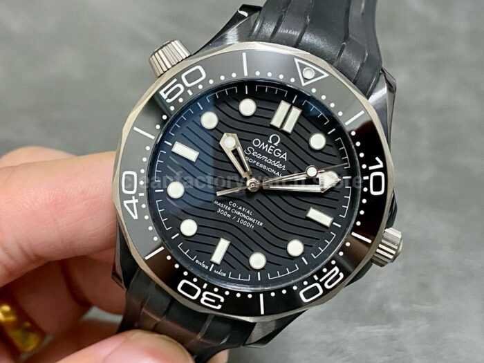 VS Factory Omega Seamaster Diver 300 M 210.92.44.20.01.001 43.5mm Ceramic Rubber Strap Black Dial 5 Super Clone Watch,Clean Factory Watch