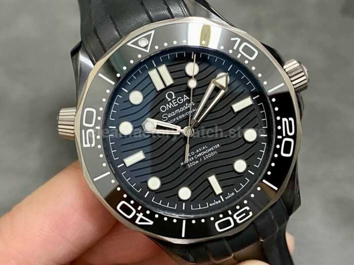 VS Factory Omega Seamaster Diver 300 M 210.92.44.20.01.001 43.5mm Ceramic Rubber Strap Black Dial 6 Super Clone Watch,Clean Factory Watch