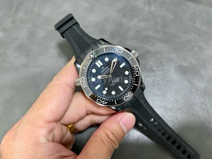 VS Factory Omega Seamaster Diver 300 M 210.92.44.20.01.001 43.5mm Ceramic Rubber Strap Black Dial 7 Super Clone Watch,Clean Factory Watch