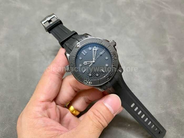 VS Factory Omega Seamaster Diver 300 M 210.92.44.20.01.003 43.5mm Ceramic Rubber Strap Black Dial 3 Super Clone Watch,Clean Factory Watch