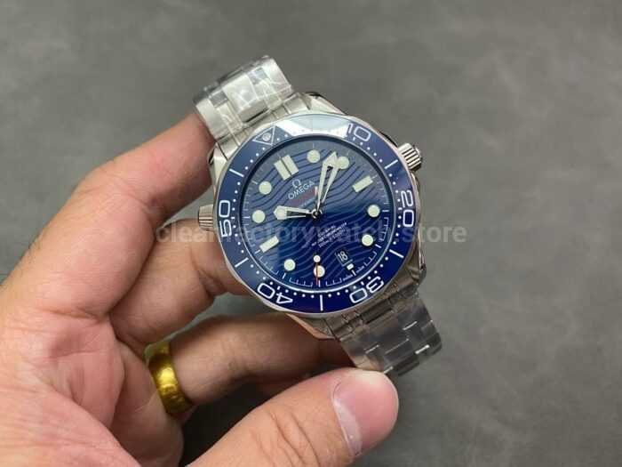 VS Factory Omega Seamaster Diver 300M 210.30.42.20.03.001 42mm Full Steel Blue Dial 2 Super Clone Watch,Clean Factory Watch