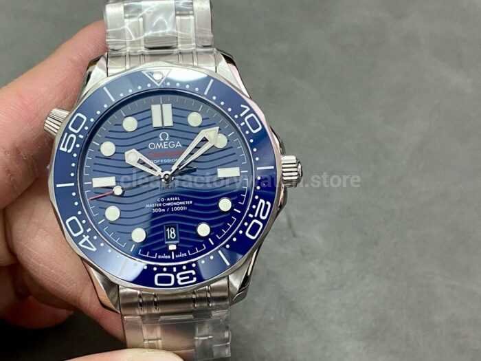 VS Factory Omega Seamaster Diver 300M 210.30.42.20.03.001 42mm Full Steel Blue Dial 7 Super Clone Watch,Clean Factory Watch