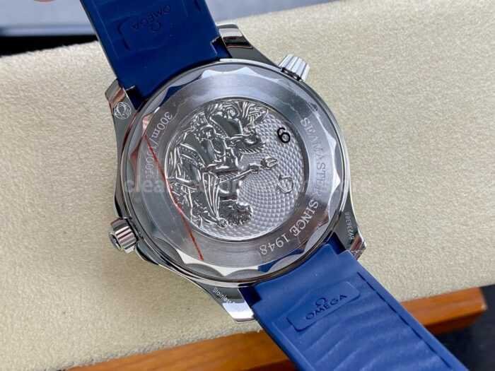 VS Factory Omega Seamaster Diver 300M 210.32.42.20.03.002 42mm Steel Blue Rubber Strap Blue Dial 8 Super Clone Watch,Clean Factory Watch
