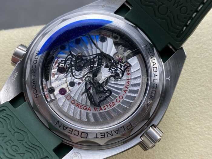 VS Factory Omega Seamaster Planet Ocean 215.32.44.21.06.001 43.5mm Green Rubber Strap Arabic Nume 6 Super Clone Watch,Clean Factory Watch