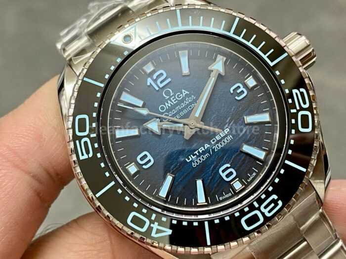 VS Factory Omega Seamaster Planet Ocean Ultra Deep 215.30.46.21.03.002 45.5mm Full Steel Sea Blue Dial 3 Super Clone Watch,Clean Factory Watch