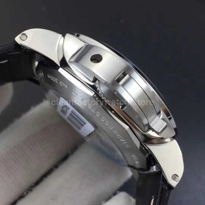 VS Factory Panerai Luminor 1950 3 Days Fu PAM00498  44mm Steel Leather Strap Black Dial - Image 6