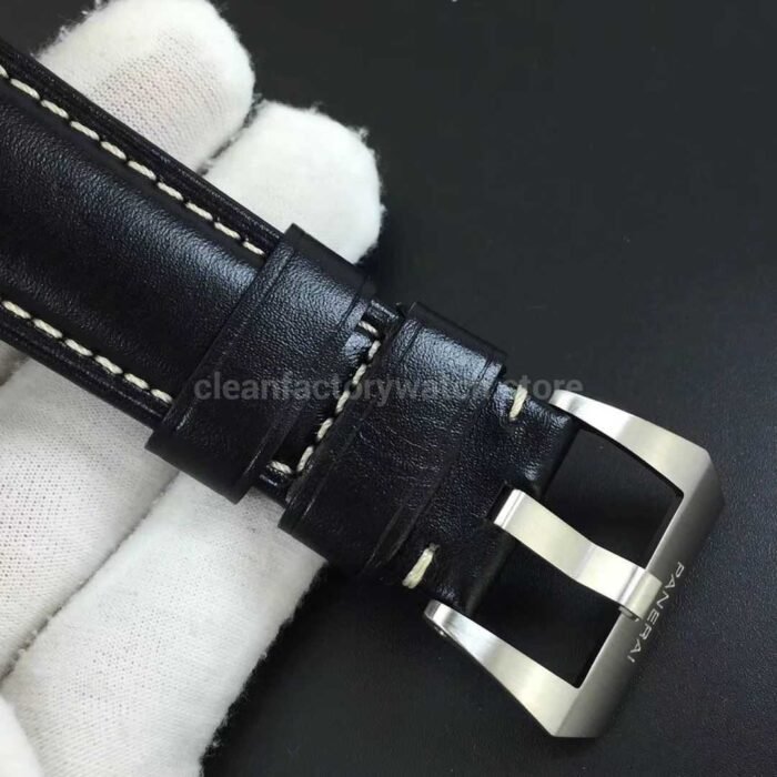 VS Factory Panerai Luminor 1950 3 Days Fu PAM00498  44mm Steel Leather Strap Black Dial - Image 8