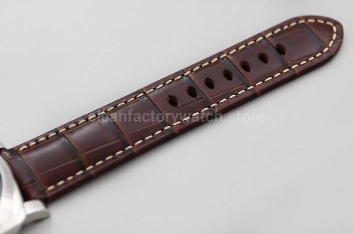 VS Factory Panerai Luminor Marina PAM01116 44mm Platinum Leather Strap Black Dial - Image 9