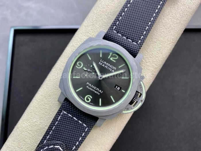 VS Factory Panerai Luminor Marina PAM01119  44mm Titanium Canvas Strap Grey Dial - Image 4