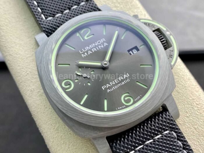 VS Factory Panerai Luminor Marina PAM01119  44mm Titanium Canvas Strap Grey Dial - Image 2