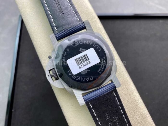VS Factory Panerai Luminor Marina Pam01663  44mm Carbon Fiber Canvas Strap Blue Dial - Image 7