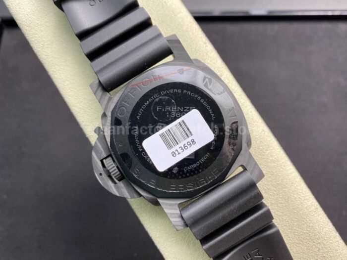 VS Factory Panerai Luminor Submersible PAM00960 42mm Carbon Fiber Black Rubber Strap Black Dial - Image 7