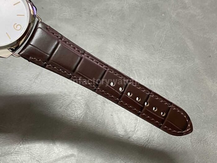 VS Factory Panerai Radiomir Quaranta Automatic Pam 01292  40mm Steel Leather Strap White Dial - Image 8