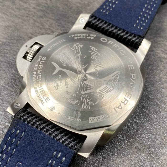 VS Factory Panerai Submersible Pam 00984 47mm Titanium Canvas Strap Black Dial - Image 7