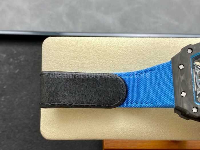 YS Factory Richard Mille RM 53 01 43mm Carbon Fiber Canvas Rubber Strap Skeletonized Black Dial 5 Super Clone Watch,Clean Factory Watch