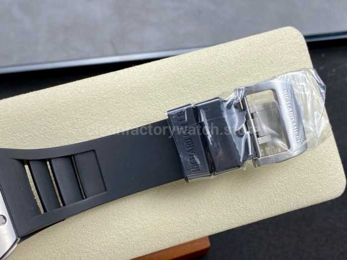 YS Factory Richard Mille RM001 43mm Titanium Rubber Strap Skeletonized Dial 5 Super Clone Watch,Clean Factory Watch