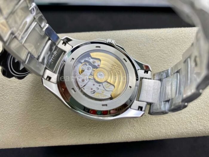 ZF Factory Patek Philippe Aquanaut 5165A 40mm Full Steel Arabic Numerals Black Dial - Image 8