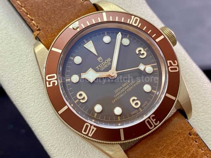 ZF Factory Tudor Black Bay Bronze 79250BM-0001 43mm Bronze Leather Strap Brown Dial - Image 2