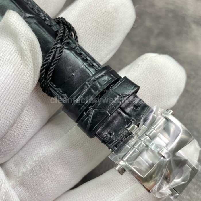 ZF Factory Vacheron Constantin Fiftysix 4000E000A B439 40mm Steel Leather Strap Arabic 4 Super Clone Watch,Clean Factory Watch