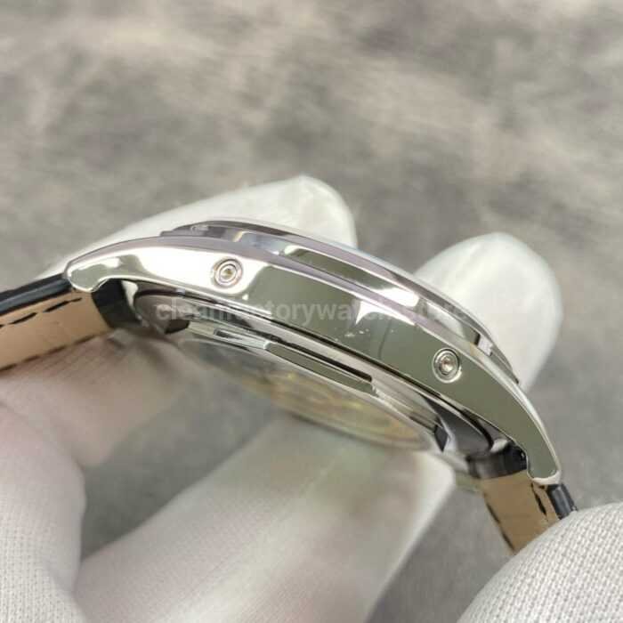 ZF Factory Vacheron Constantin Fiftysix 4000E000A B439 40mm Steel Leather Strap Arabic 5 Super Clone Watch,Clean Factory Watch